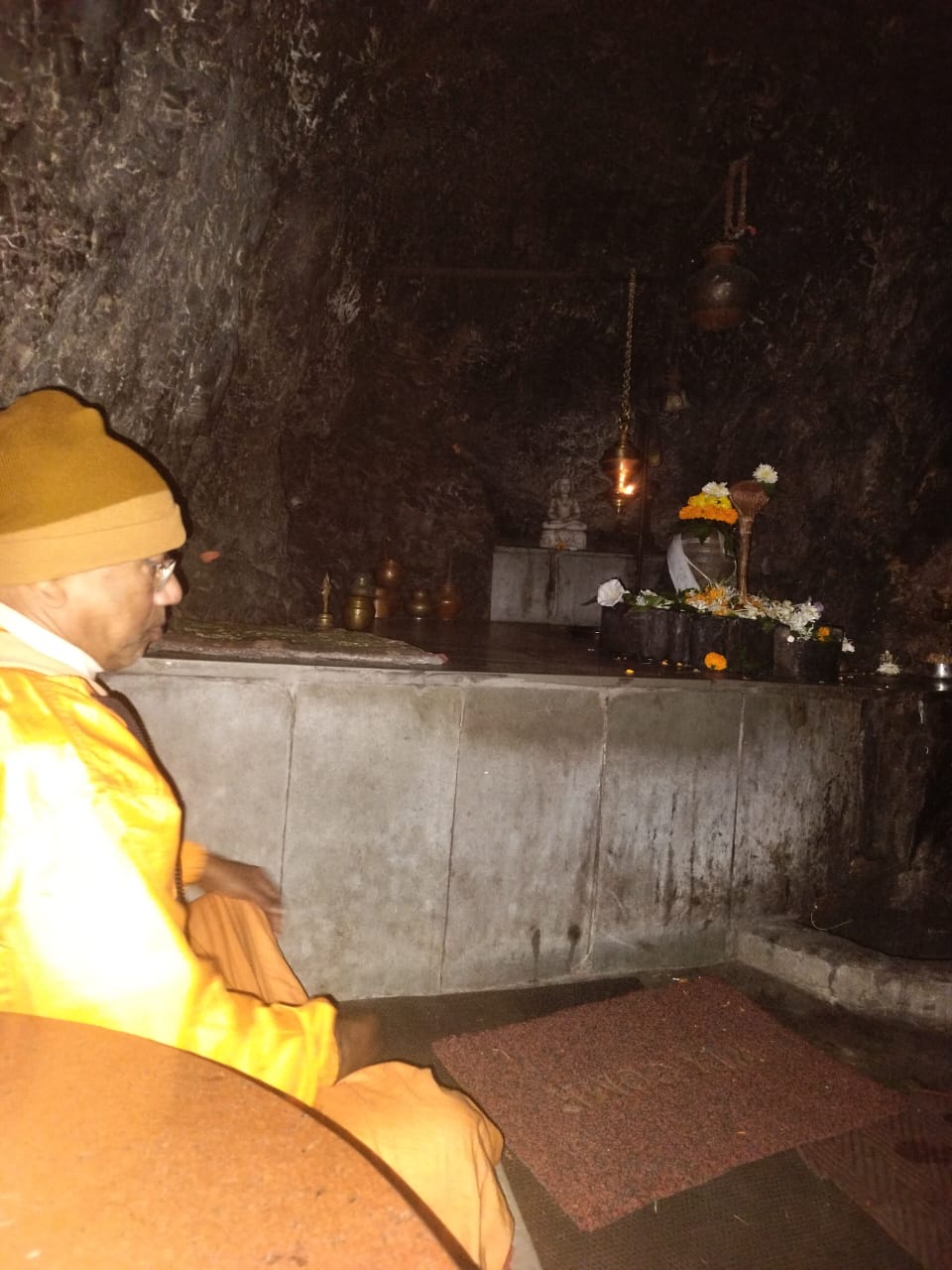 Prayer space at the Ashram